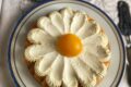 Margherita di savoiardi con mascarpone e pesche